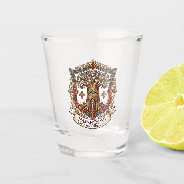 Vaso De Chupito Templo de Mariam Dearit Eritrea (Anverso)