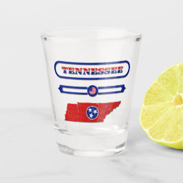 VASO DE CHUPITO TENNESSEE MAP, TENNESSEE, USA. SAMER BRASIL