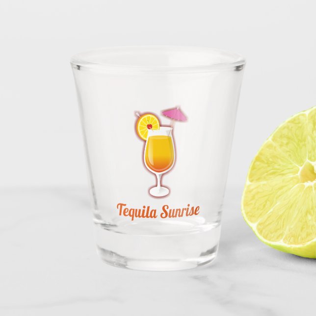 Vaso De Chupito Tequila Sunrise Cocktail (Anverso)