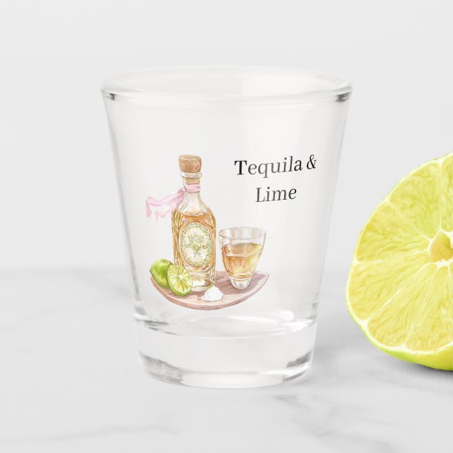 Vaso De Chupito Tequila y lima (Anverso)
