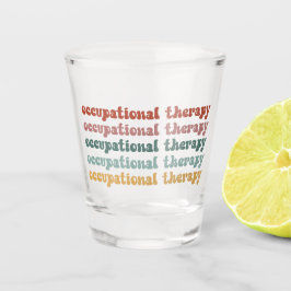 Vaso De Chupito Terapia ocupacional retro a estudiante escolar