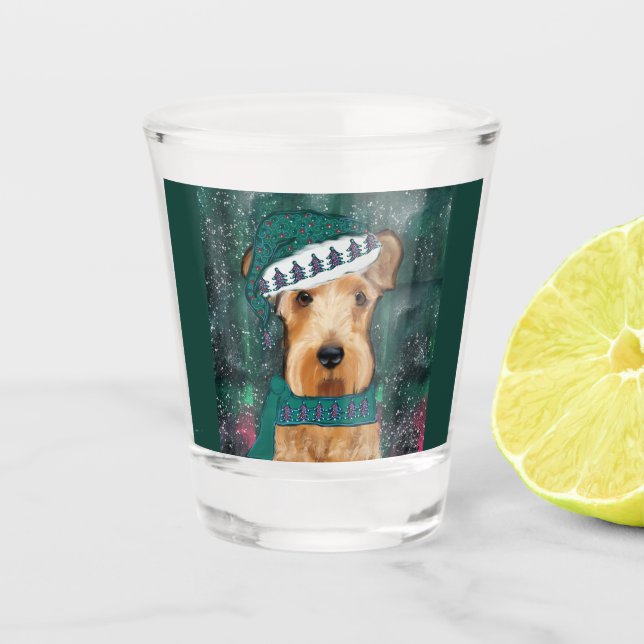 Vaso De Chupito Terrier de Airedale  (Anverso)