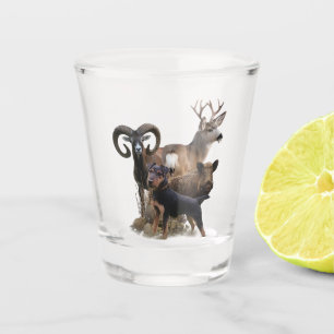 Vaso De Chupito Terrier de caza alemán, El Jagdterrier , Arte