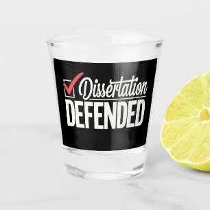 Vaso De Chupito Tesis Defendida Graduado Doctorado Graduación