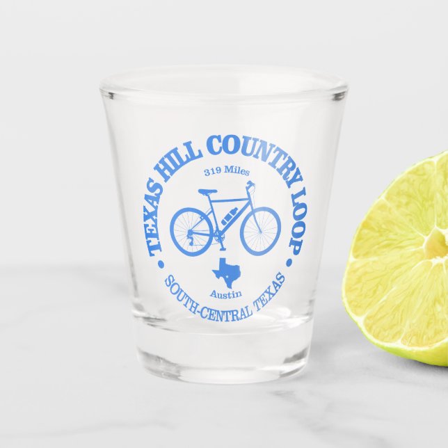 Vaso De Chupito Texas Hill Country (ciclismo) (Anverso)