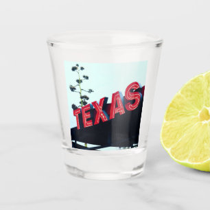 Vaso De Chupito Texas Red Neon Lights USA America