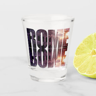 Vaso De Chupito Texto de Roma con recuerdo del Colosseum