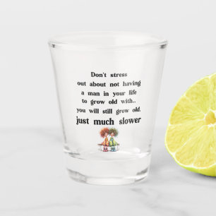 Vaso De Chupito Texto gracioso sobre mujeres y hombres