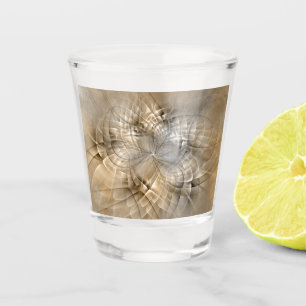 Vaso De Chupito Textura de arte fractal moderno abstracto tonos te