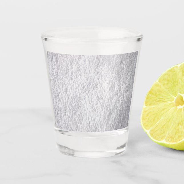 Vaso De Chupito Textura de nieve compacta (Anverso)