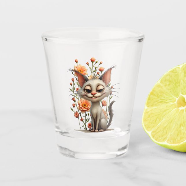Vaso De Chupito The mischievous cat  (Anverso)