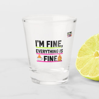 Vaso De Chupito The Ultimate "I'm Fine" Labels Shot Glasses