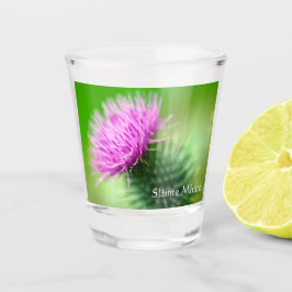 Vaso De Chupito Thistle púrpura Cristal de disparo