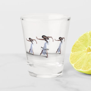 Vaso De Chupito Thunder_ CoveFlask, bailarina de vestir blanco