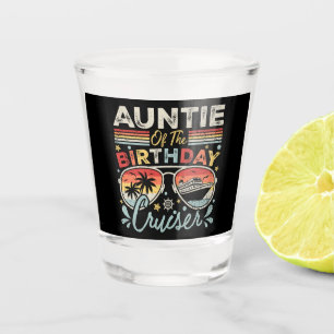 Vaso De Chupito Tía de vacaciones de crucero de cumpleaños