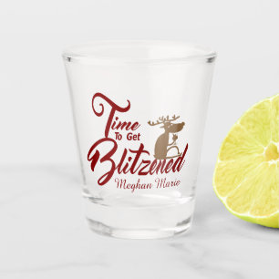 Vaso De Chupito Tiempo de conseguir Blitzed bebiendo reno Glass Sh
