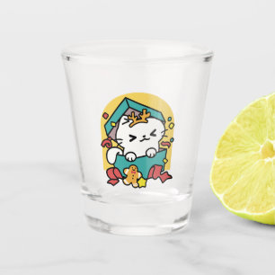 Vaso De Chupito ¡Tiempo de espera! - Diseño de Navidades gatos fes
