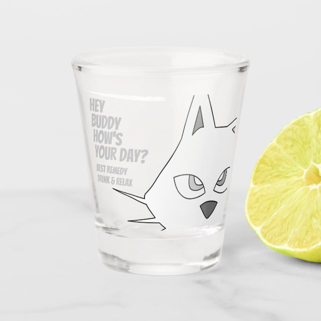 Vaso De Chupito tiempo feliz Glass (Anverso)