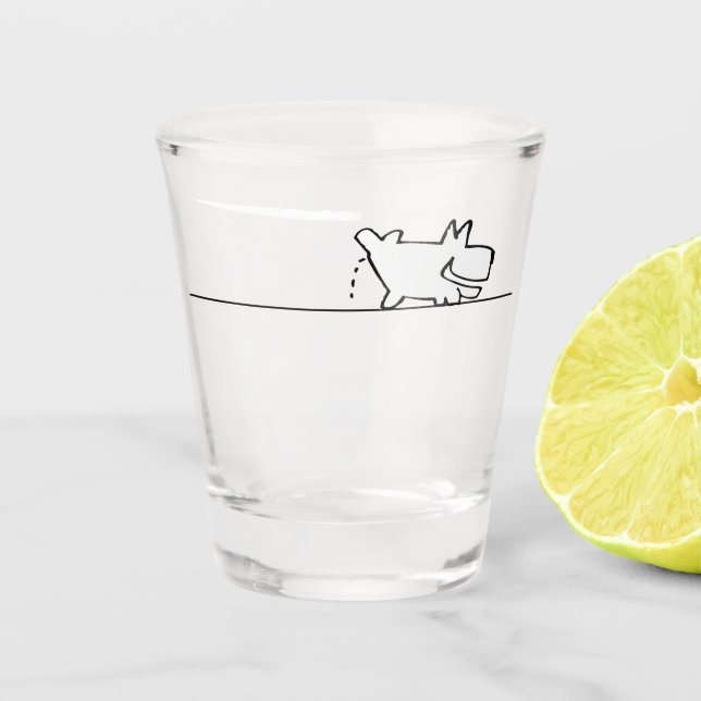 Vaso De Chupito tiempo feliz Glass (Anverso)