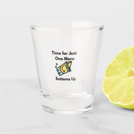 Vaso De Chupito Tiempo para uno más, los fondos se acumulan en una