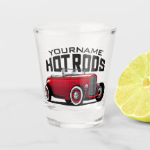 Tienda personalizada de rayas rojas rojas Vintage 