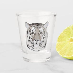 Vaso De Chupito Tiger, tiger face, symbol of 2022