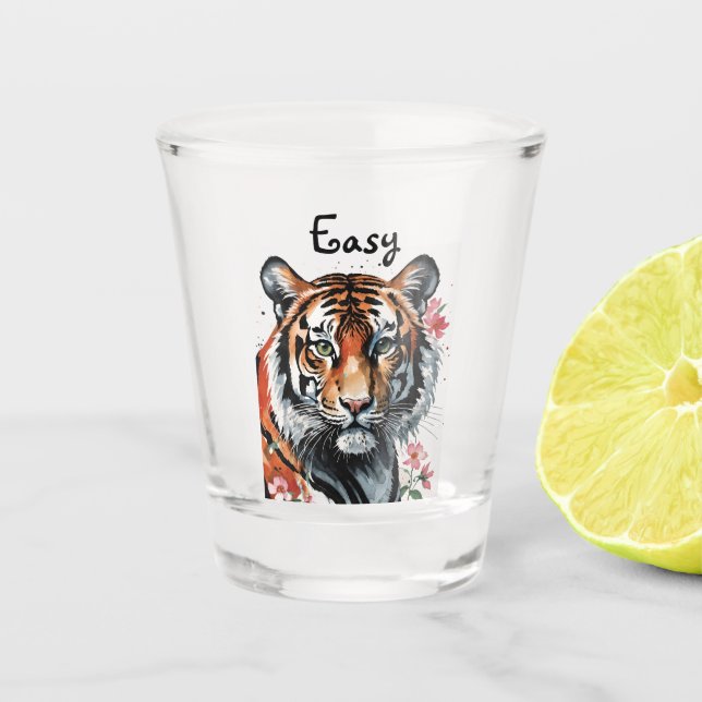 Vaso De Chupito Tigre fácil (Anverso)