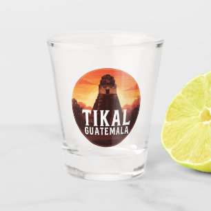 Vaso De Chupito Tikal Guatemala Sunset Travel