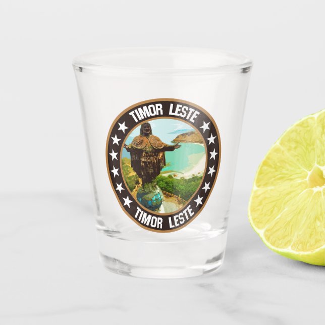 Vaso De Chupito Timor Oriental (Anverso)