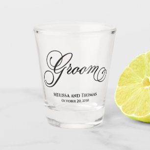 Vaso De Chupito Tipografía boda caligrafía novia personalizada