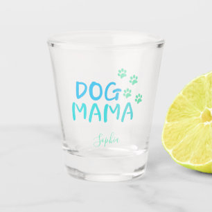 Vaso De Chupito Tipografía de MAMA de Cute Paw y Perro