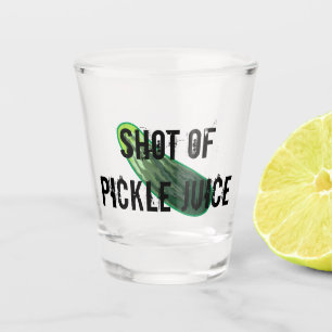 Vaso De Chupito Tirado del jugo de la salmuera