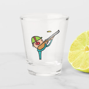 Vaso De Chupito Tiroteo con trampa de pichón de arcilla