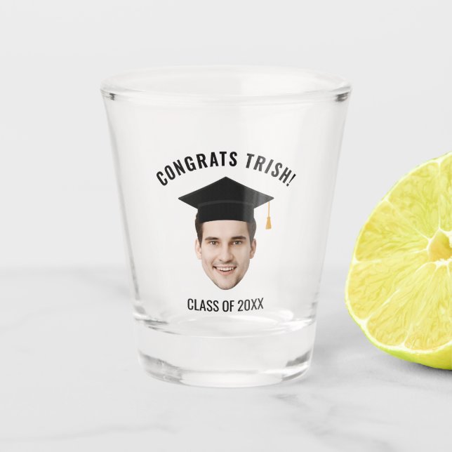 Vaso De Chupito Titulados de Cara Personalizada Masters Grado Clas (Anverso)