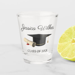 Vaso De Chupito Título de graduación de nombre personalizado Clase