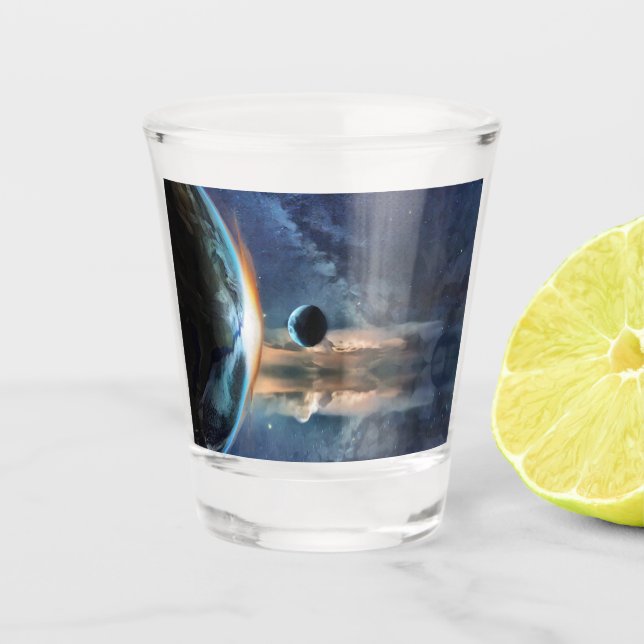 Vaso De Chupito Toalla de playa espacial (Anverso)