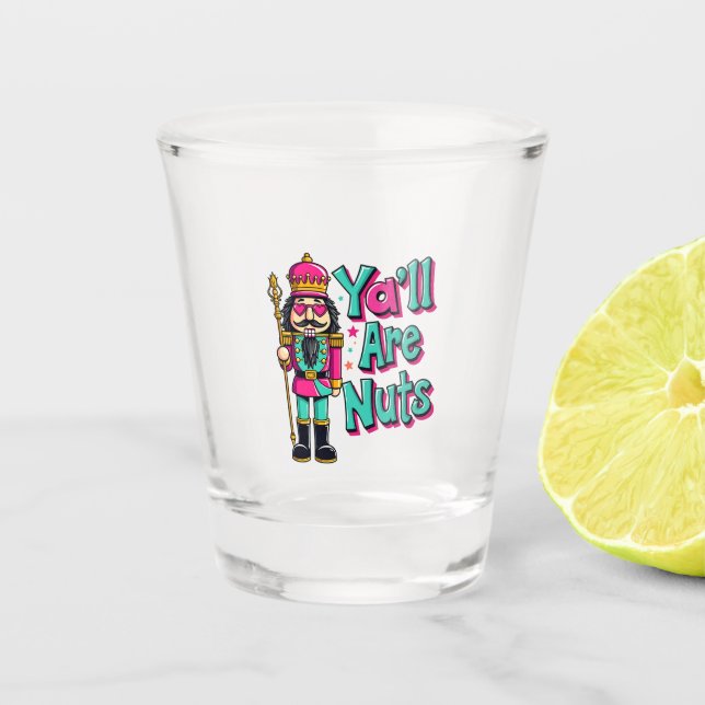 Vaso De Chupito Todos están locos Navidades cómicos (Anverso)