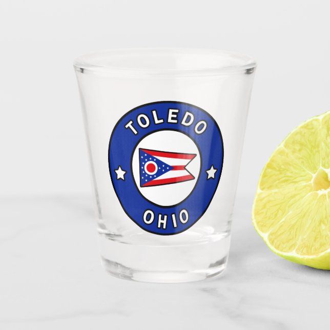 Vaso De Chupito Toledo Ohio (Anverso)