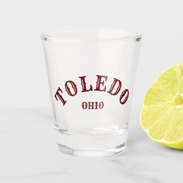 Vaso De Chupito Toledo, Ohio (Anverso)