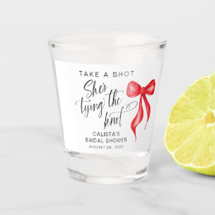 Vaso De Chupito Toma una foto que está atando la ducha nupcial