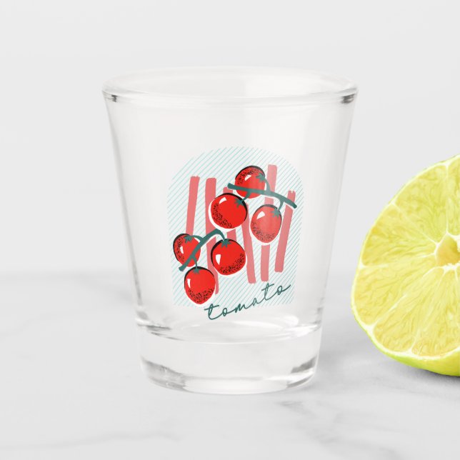 Vaso De Chupito Tomates Patrón Caprichoso Italia (Anverso)
