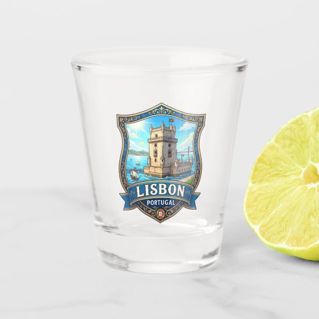 Vaso De Chupito Torre de Belém Portugal (Anverso)