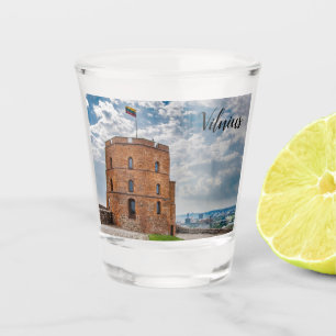 Vaso De Chupito Torre de Gediminas en Vilnius, Lituania