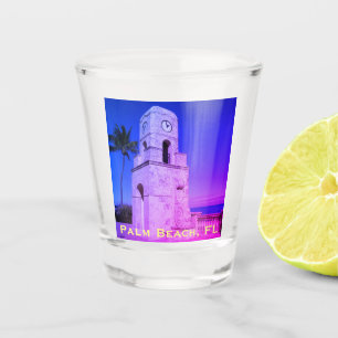 Vaso De Chupito Torre del Reloj de Worth Avenue - Palm Beach, FL
