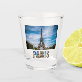 Vaso De Chupito Torre Eiffel de París - Ciudad francesa - Foto de