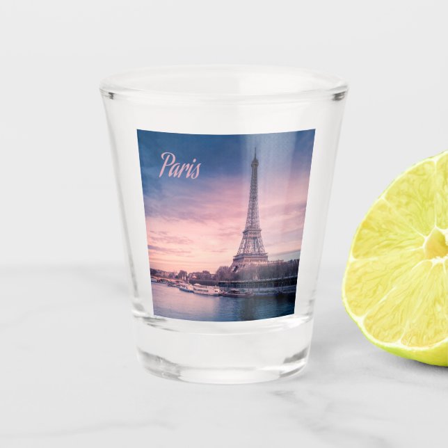 Vaso De Chupito Torre Eiffel Francia de París (Anverso)