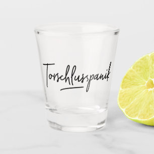 Vaso De Chupito Torschlusspanik, Palabra alemana alucinante, Alema