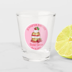 Vaso De Chupito Torta de Fresa Bizcocho de Cumpleaños Desayuno Nup