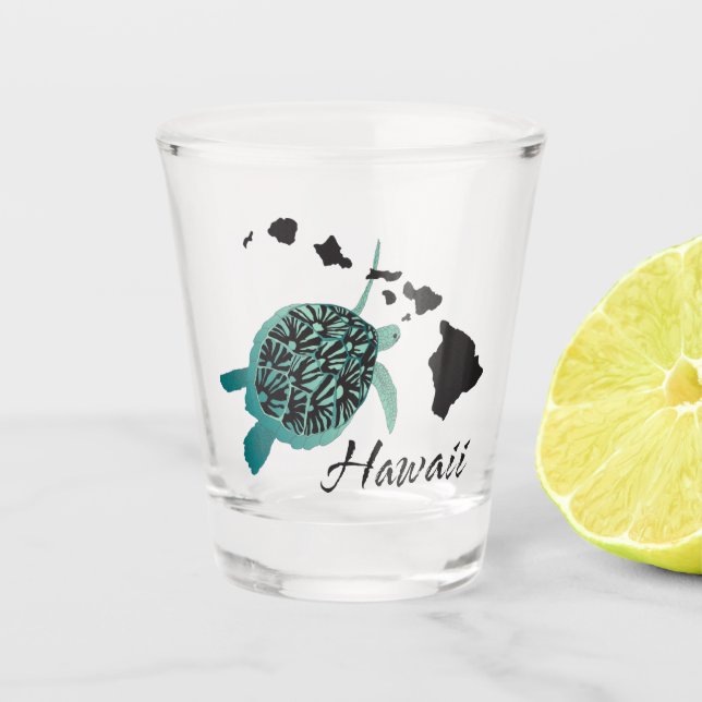 Vaso De Chupito Tortuga de las islas Hawái (Anverso)