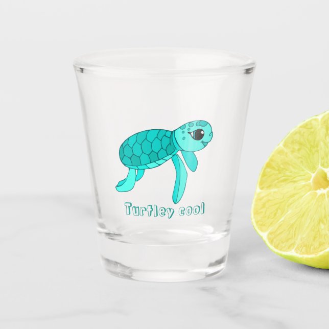 Vaso De Chupito Tortuga fresca tortuga marina (Anverso)